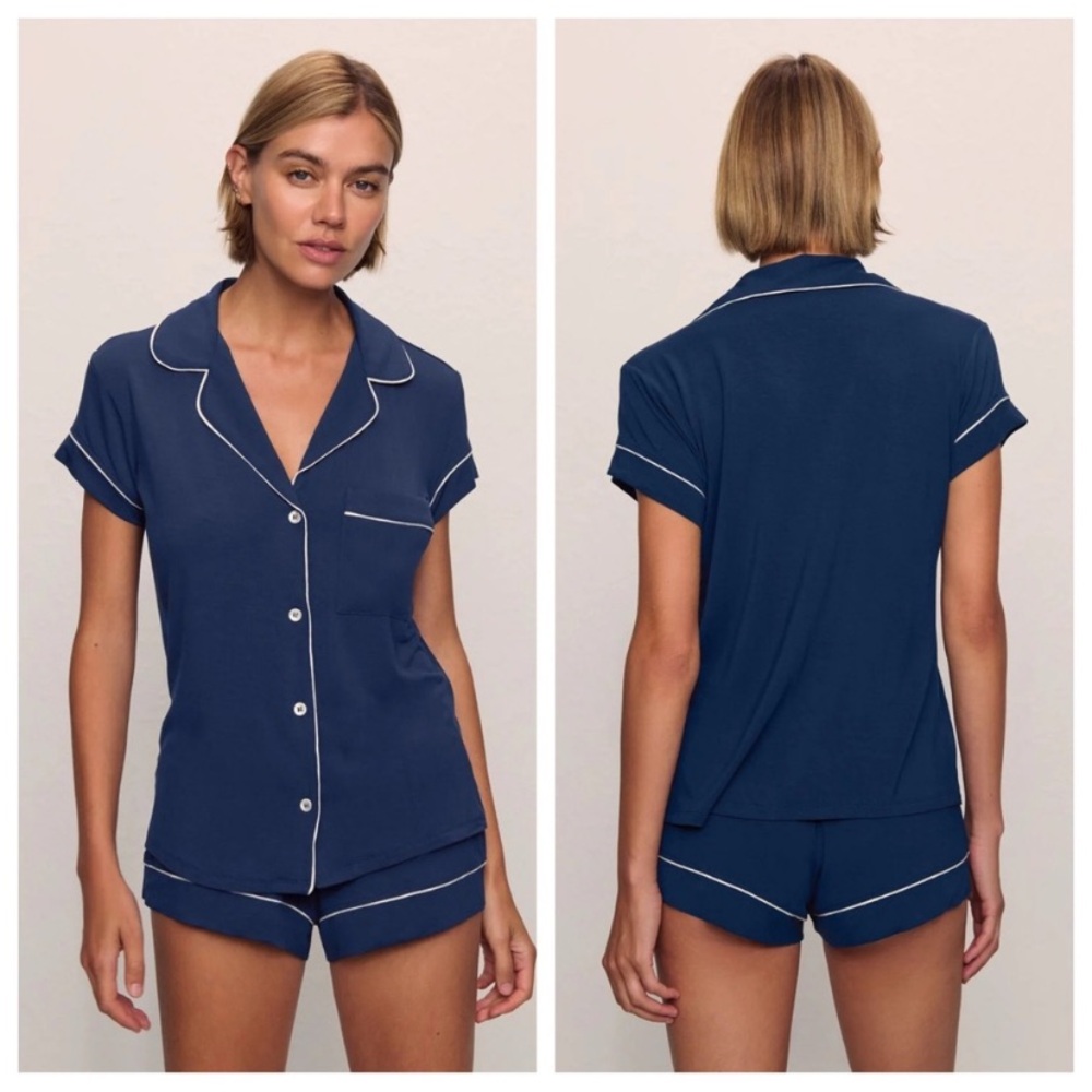 Eberjey Navy Blue pajamas size small